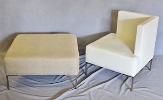 Post-Modern Furniture Lot Including Corner Chair