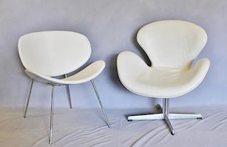 Lot of 2 Modern Occasional / Accent Chairs.