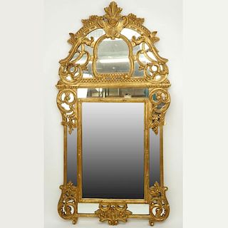 Large Vintage Gilt Carved Mirror