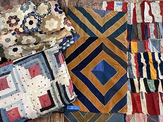 Four Quilt and Quilt Tops