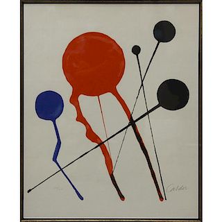 Alexander Calder, American  (1898-1976) Lithograph on Paper, Comets