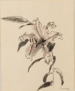 Van Day Truex (1904-1979), Lilly, Pen and Wash
