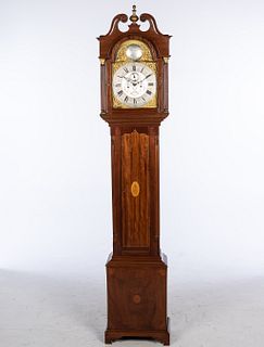 Scottish Mahogany Tall Case Clock, Garrick, 19th C
