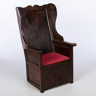 Yorkshire Oak Lambing Chair, 18th/19th C