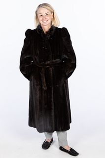 Woman's Three Quarter Length Mink Coat