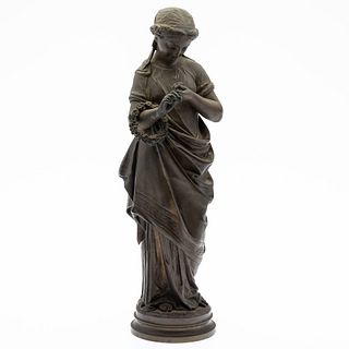 After Jean-Baptiste Lebroc, Bronze of a Woman