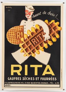 Leon Dupin, French Rita Waffle Poster, c. 1933