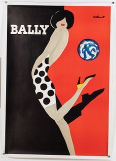 Villemot (1911-1998), Bally Kick, Poster, 1989