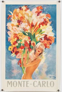 Domergue (1889-1962), Monte Carlo Travel Poster