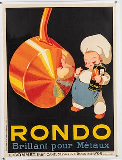 Vintage Rondo Polish Advertisment Poster