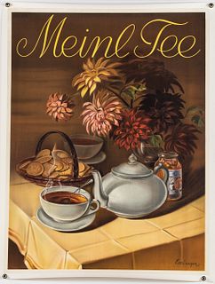 Exinger, German Meinl Tea Advertising Poster