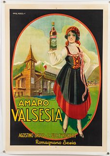 Italian Liquor Advertising Poster