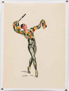 Charles Felix Gir (1883-1941), L'Arlequin, c. 1930