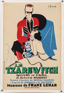 Chancel, Le Tzarewitch Opera Poster, c. 1920