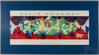 David Hockney LA County Museum Poster, 1988