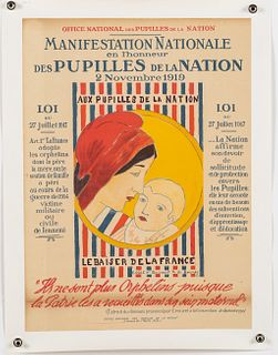 French Wards of the Nation Post-War Adoption Poster