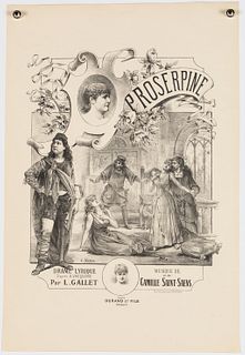 Vintage Proserpine Musical Poster