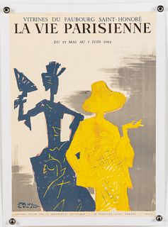 Paul Colin (1892-1985), French Fashion Poster, 1962