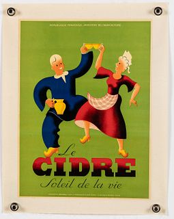 Vintage Le Cidre French Poster
