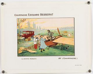 Champagne Edouard Besserat Advertising Poster