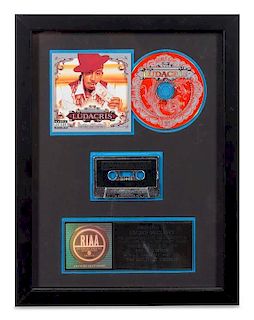 A Ludacris: The Red Light District RIAA Certified Platinum Presentation Album 17 3/8 x 13 1/4 inches.