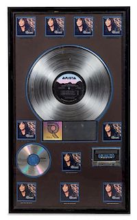 A The Bodyguard: Motion Picture Soundtrack RIAA Certified 10x Platinum Presentation Album 29 x 17 inches.