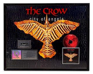 A The Crow: City of Angels RIAA Certified Platinum Presentation Album 20 x 35 inches.