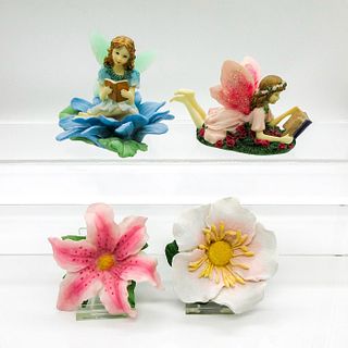 4pc Dezine Fairy & Flower Figurines
