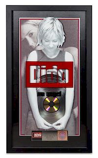 A Dido: No Angel RIAA Certified 4x Platinum Presentation Album 42 1/2 x 24 3/4 inches.