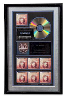 A Lauryn Hill: The Miseducation of Lauryn Hill RIAA Certified 7x Platinum Presentation Album 20 x 12 3/4 inches.