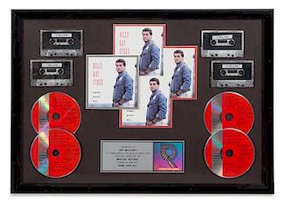A Billy Ray Cyrus: Some Gave All RIAA Certified 4x Platinum Presentation Album 17 1/2 x 24 1/2 inches.