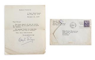 A Margot Fonteyn Autographed Letter and Photo