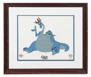 Two Warner Brothers Quest for Camelot Animation Cels Each 15 3/4 x 17 3/4 inches overall.