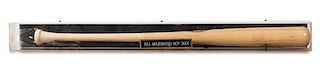 A Bill Mazeroski Autographed Baseball Bat Length of display case 63 3/4 inches.