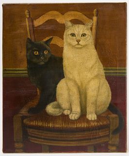 Portrait of Two Cats