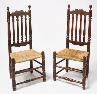 Pair of Bannister Back Side Chairs