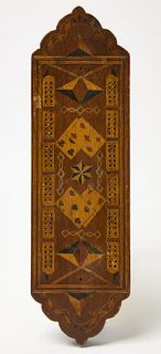 Cribbage Board with Inlay