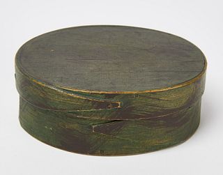 Paint-Decorated Oval Box - Cloves