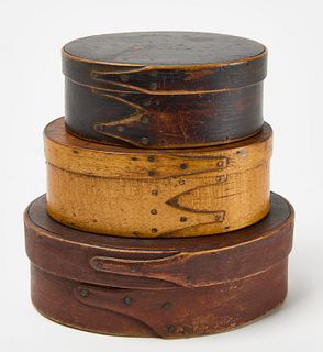 Two Shaker Boxes and Fingered Box