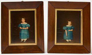 Two Miniature Portraits of Sisters