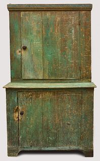 Green Painted Cupboard