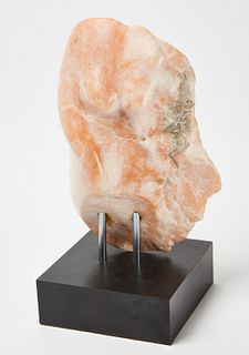 Pink Marble Sculpture of Woman
