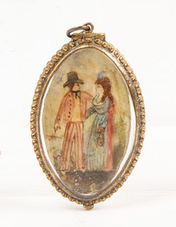 Early Pendant with Portrait of a Couple