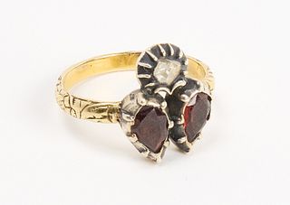 Early Ladies Ring with Three Stones