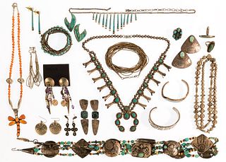 Native American Indian Style Sterling Silver Jewelry Assortment