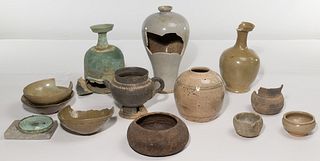 Korean Pottery and Metalware Assortment