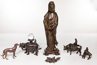 Asian Bronze Figurine Assortment