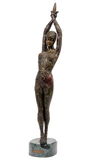 (After) Demitri Chiparus (Romanian, 1886-1947) 'Starfish Dancer' Bronze Statue