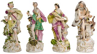 Meissen 'Four Seasons' Porcelain Figurine Collection