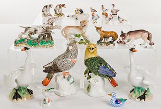 Meissen Porcelain Animal Figurines